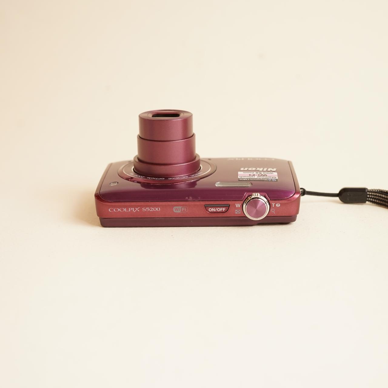 Nikon Coolpix S5200 Digital Camera | 16MP | Tested & Working | Purple