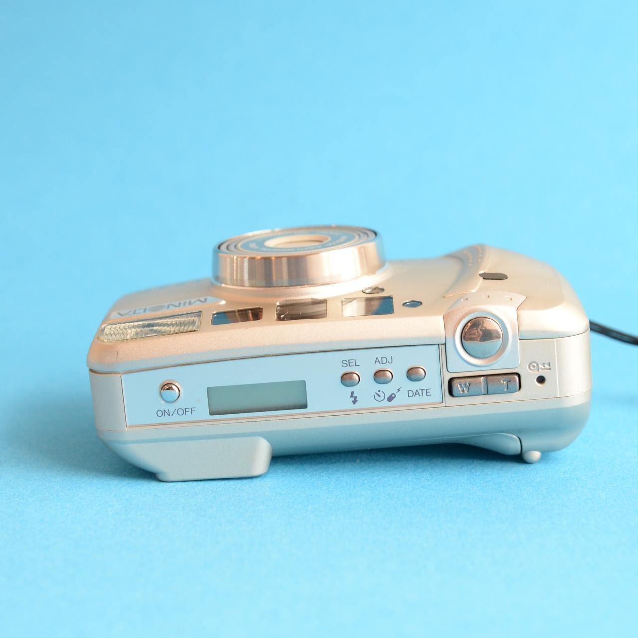 Minolta Zoom 130C Film Camera | 35mm Point & Shoot | Tested & Working | Silver