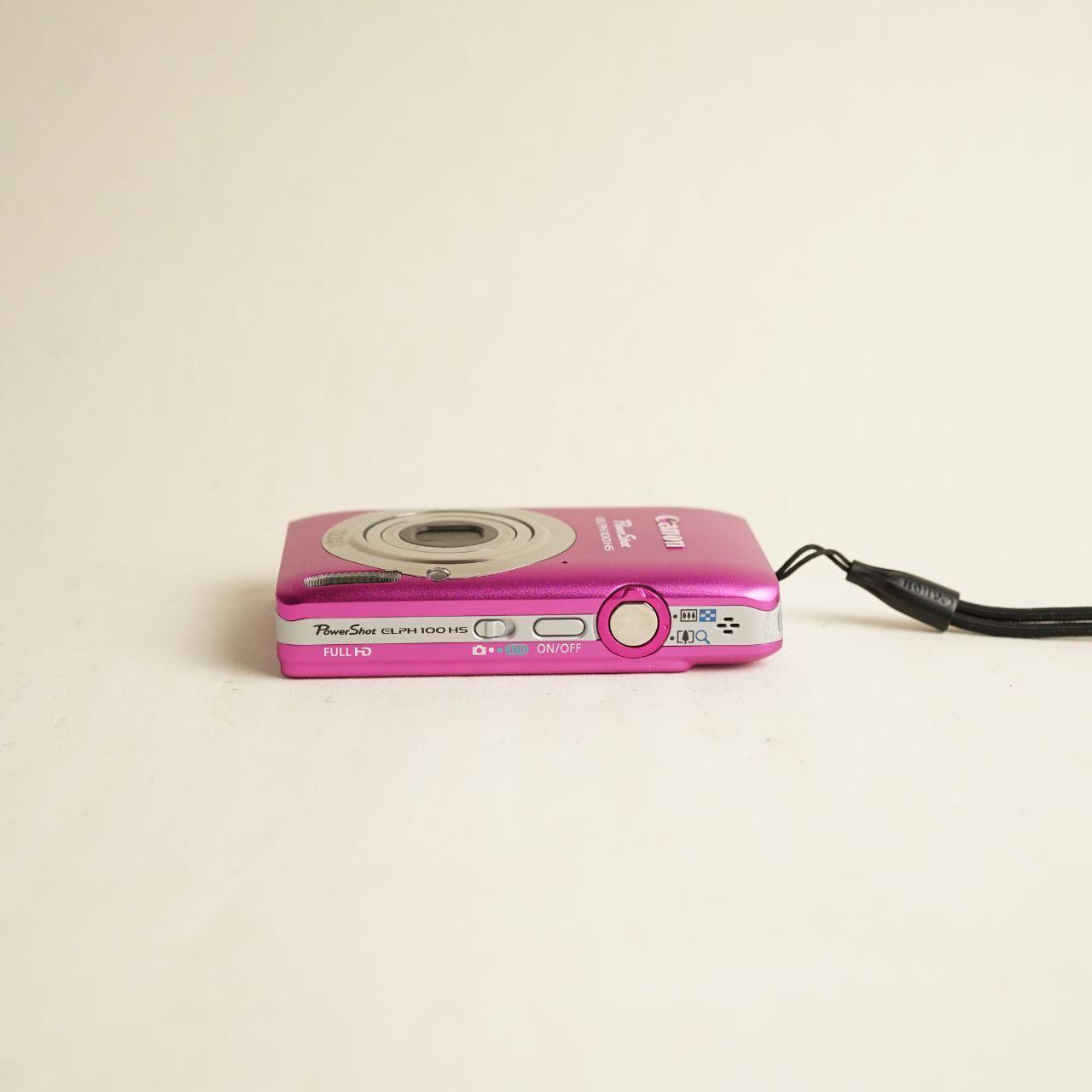 Canon PowerShot ELPH 100 HS Digital Camera | 12.1MP | Tested & Working | Pink