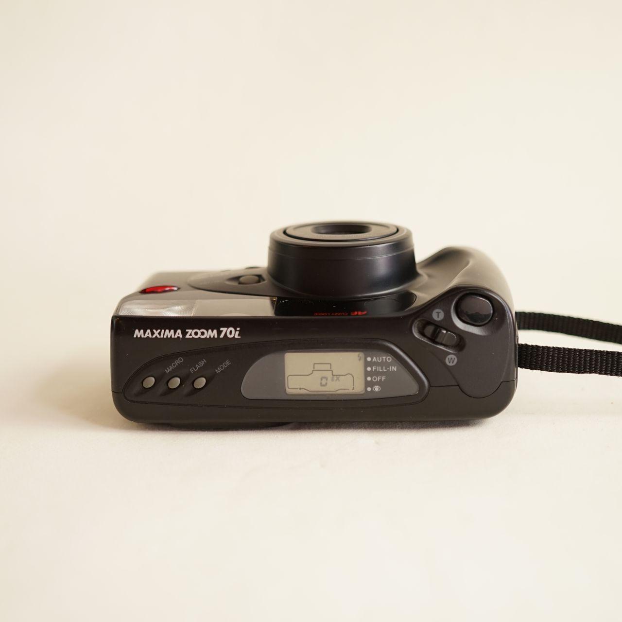 Samsung Maxima Zoom 70i Film Camera | 35mm Point & Shoot | Tested & Working | Black