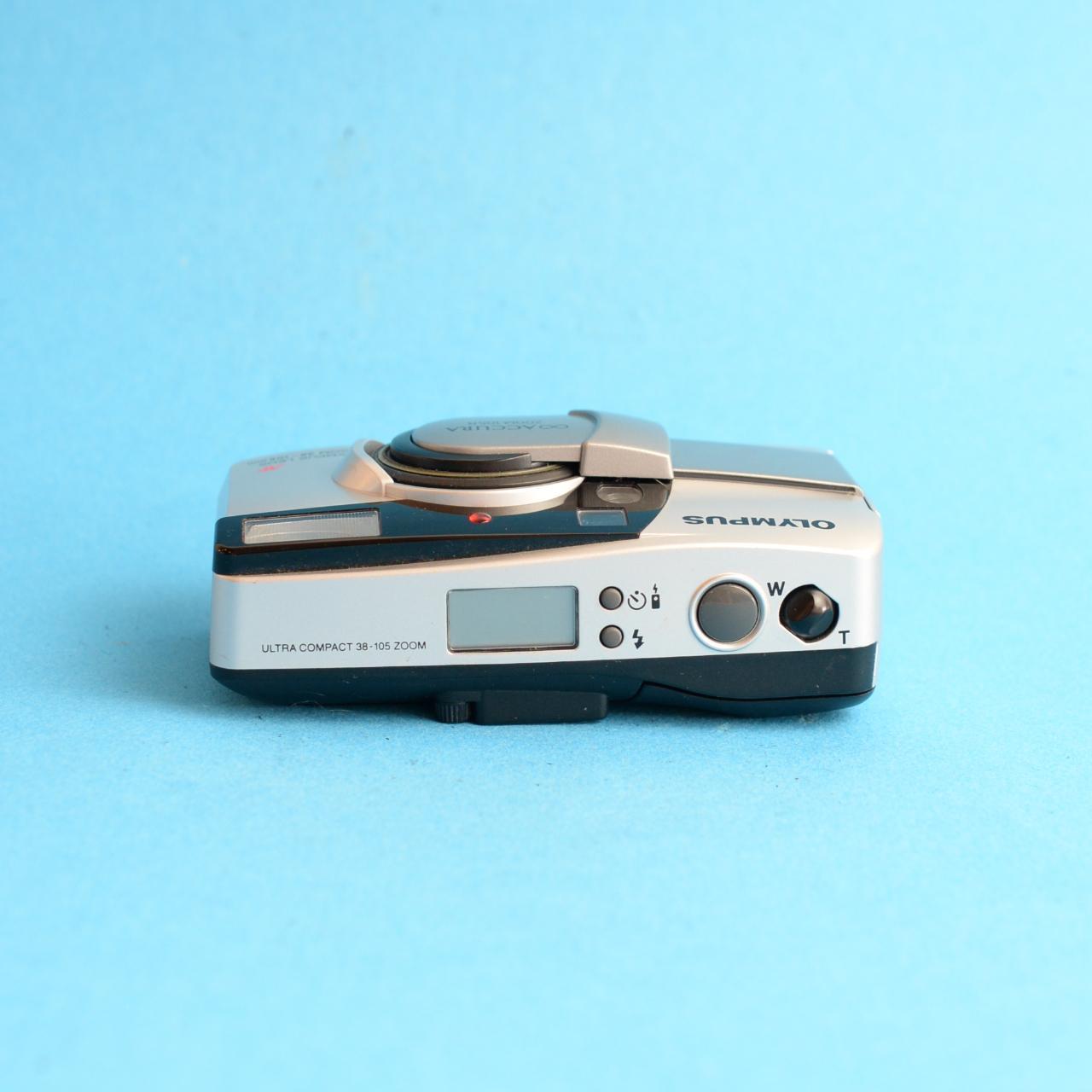 Olympus Accura Zoom 105R Film Camera | 35mm Point & Shoot | Tested & Working | Silver