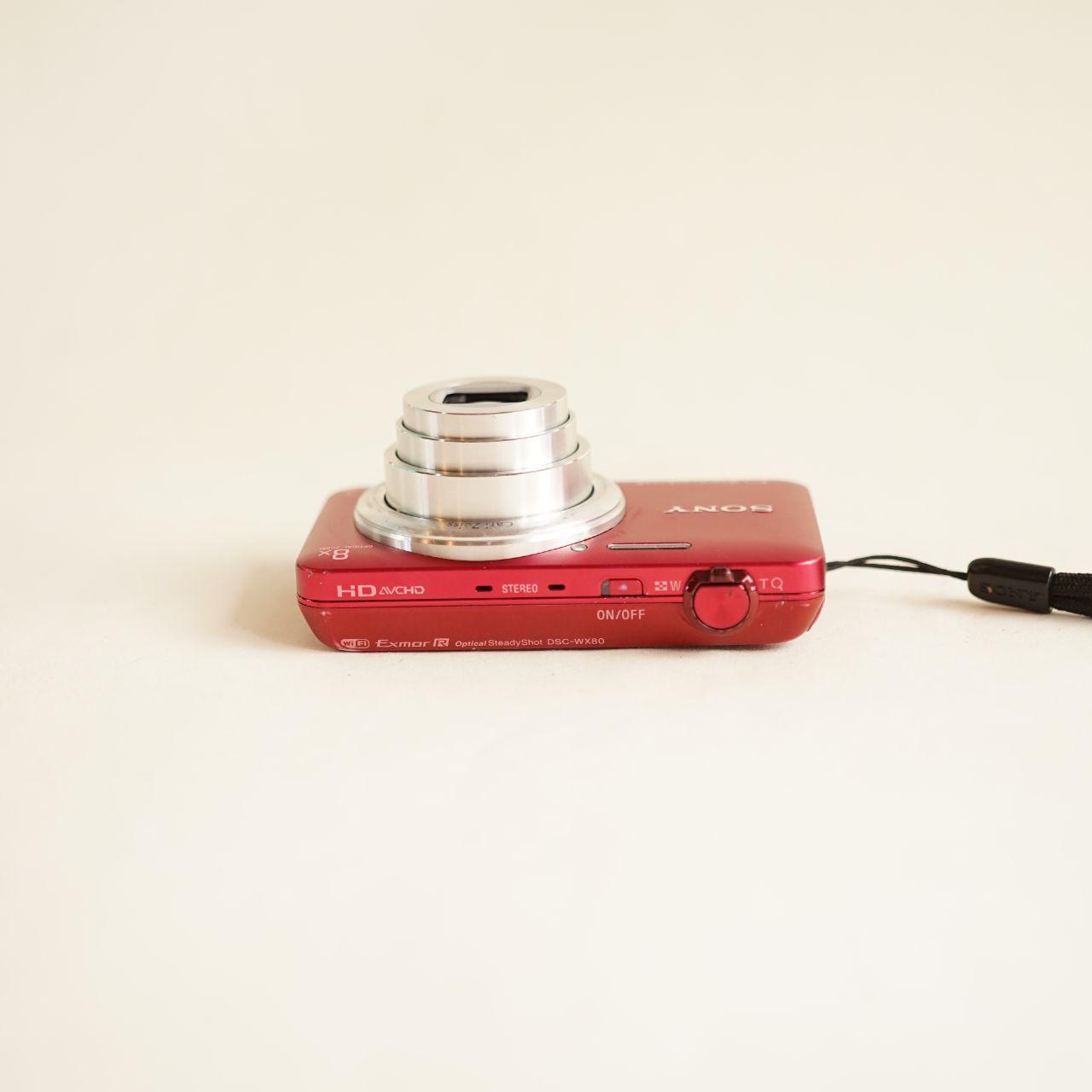 Sony Cyber-shot DSC-WX80 Digital Camera | 16.2MP | SEE DESCRIPTION | Red