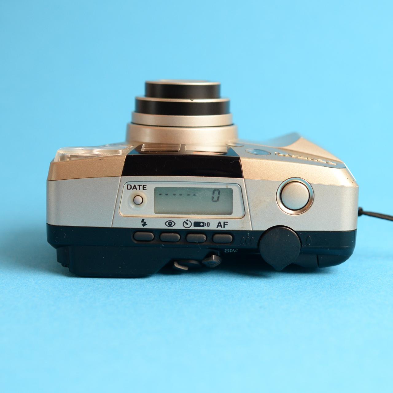 Pentax IQZoom 140M | 35mm Point & Shoot Film Camera | Tested & Working | Black & Silver