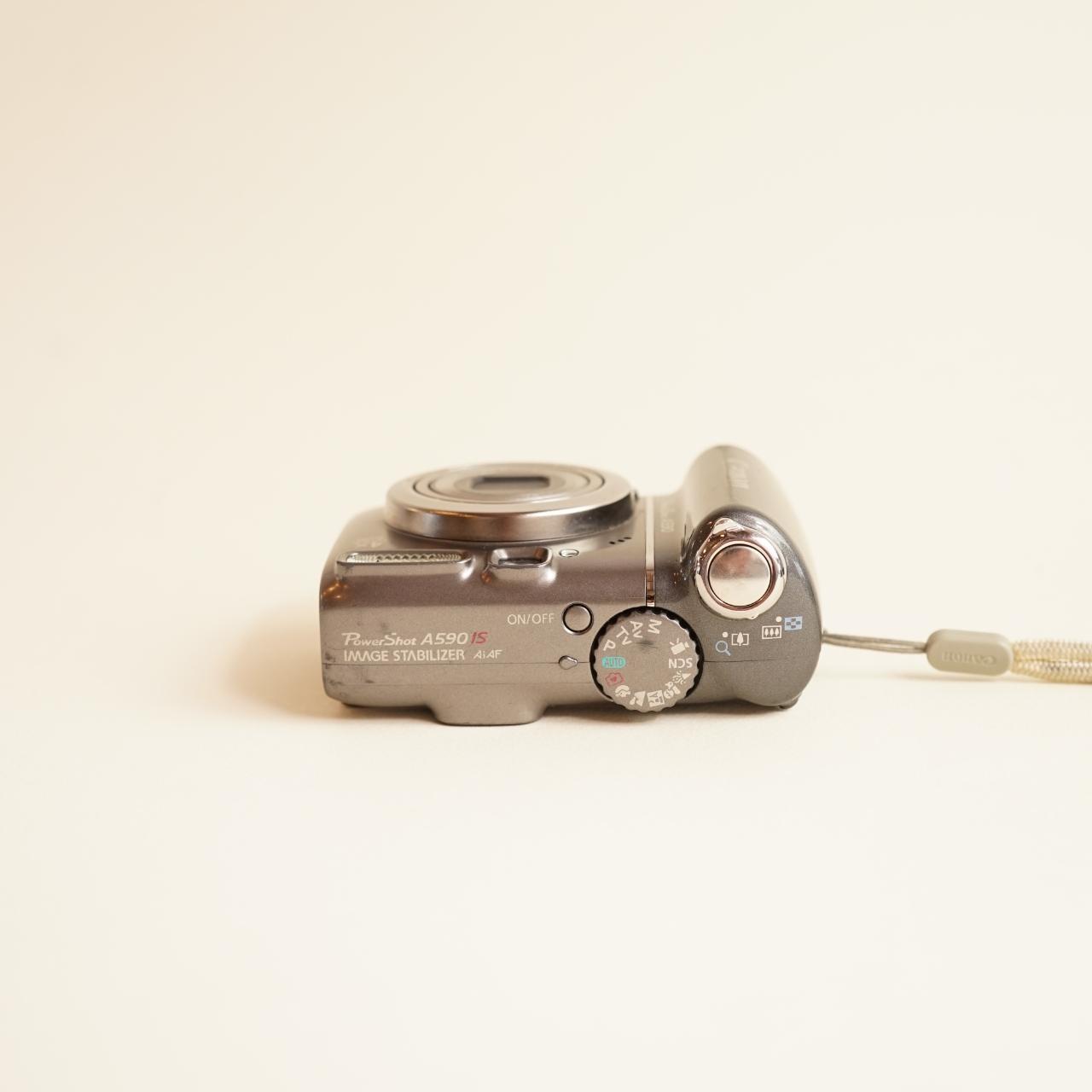 Canon PowerShot A590 IS Digital Camera | 8MP | Tested & Working | Grey