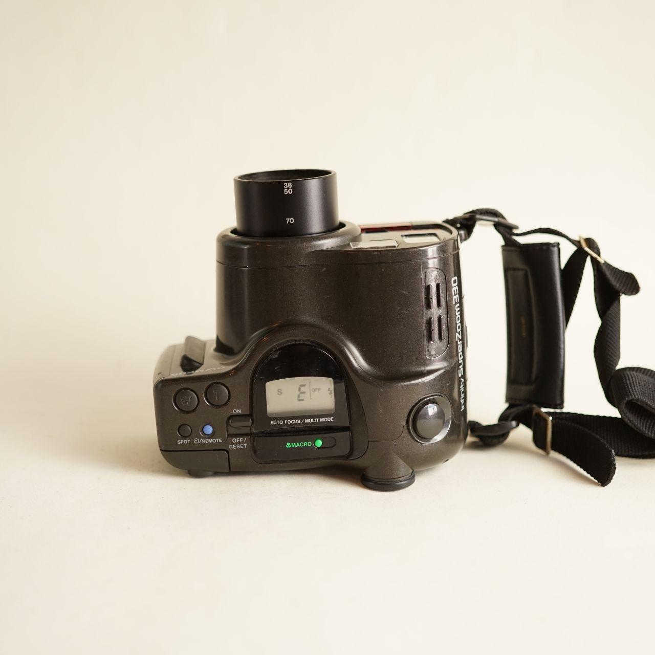 Olympus Infinity Superzoom 330 35mm Point & Shoot Film Camera | Tested & Working | Grey