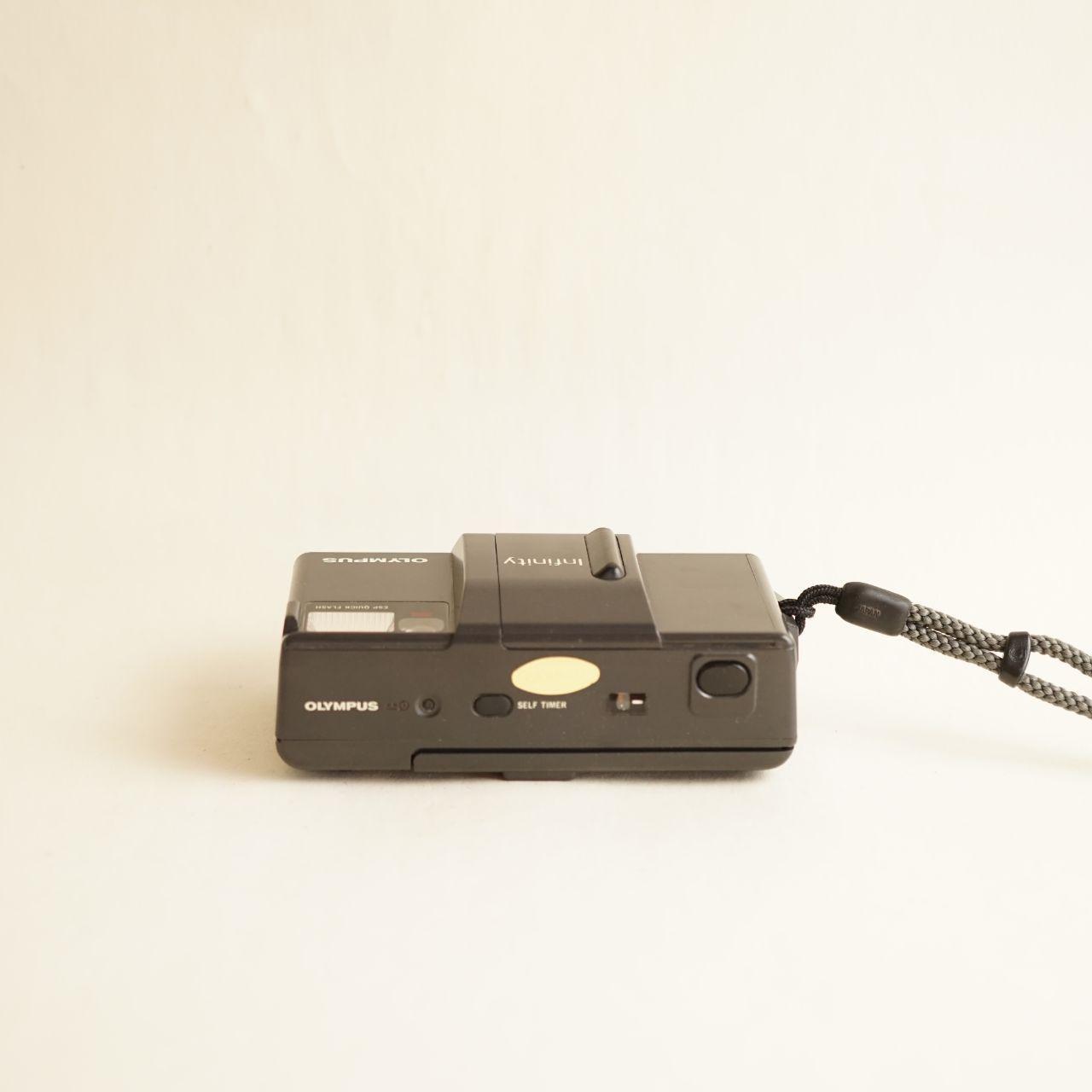 Olympus Infinity Film Camera | 35mm Point & Shoot | Tested & Working | Grey