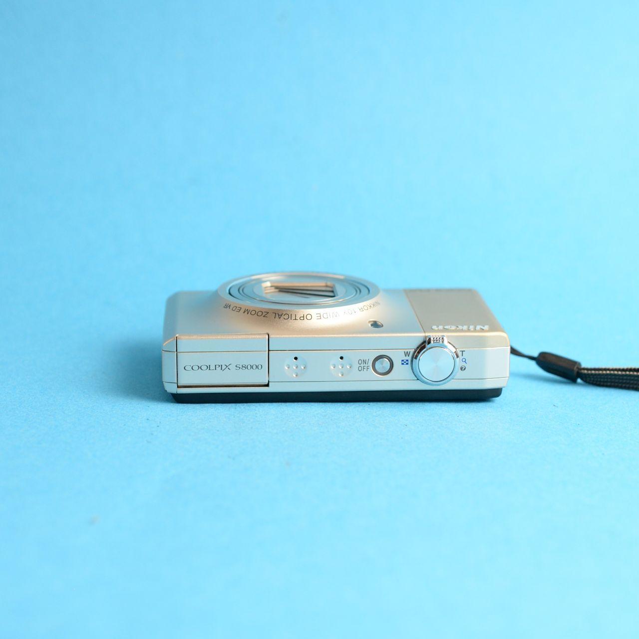 Nikon Coolpix S8000 Digital Camera | 14.2MP | Tested & Working | Silver