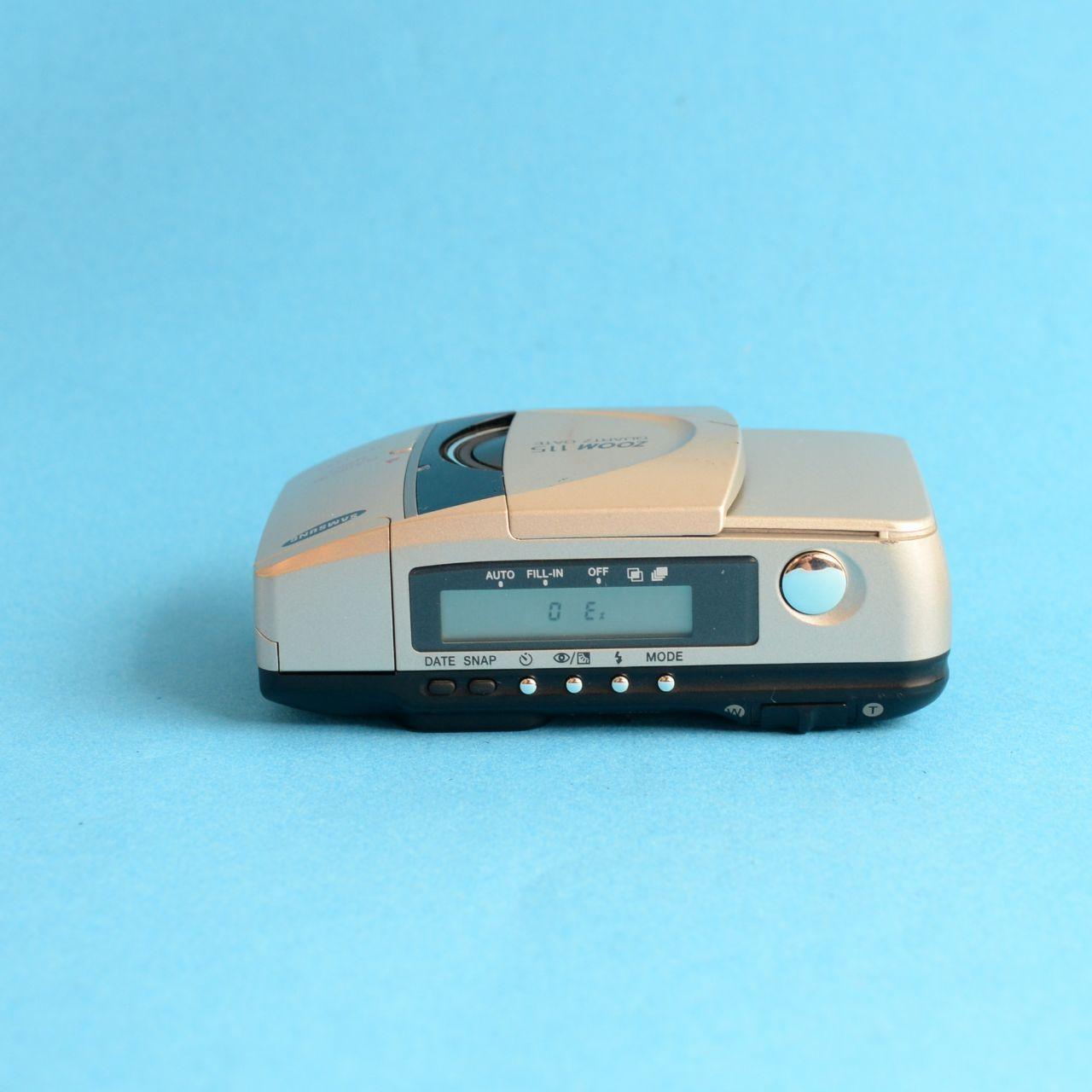 Samsung Zoom 115 Film Camera | 35mm Point & Shoot | Tested & Working | Silver