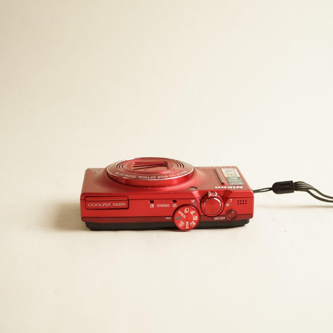 Nikon Coolpix S8200 Digital Camera | 16.1MP | Tested & Working | Red